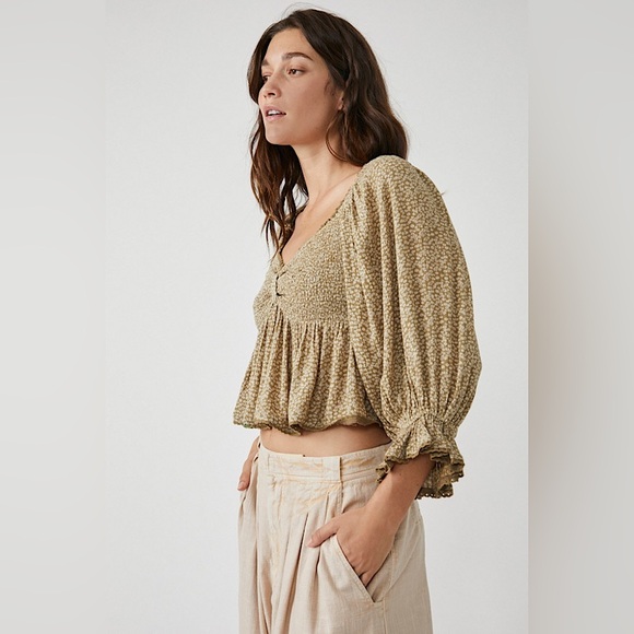 NEW Free People Brittnee Printed Top - Picture 12 of 12